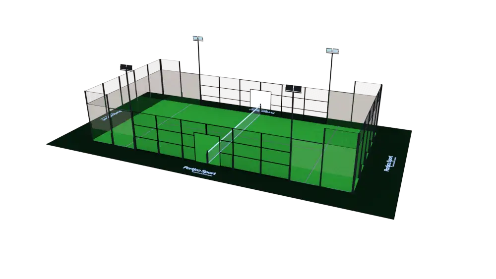 Vue en perspective du court ACE