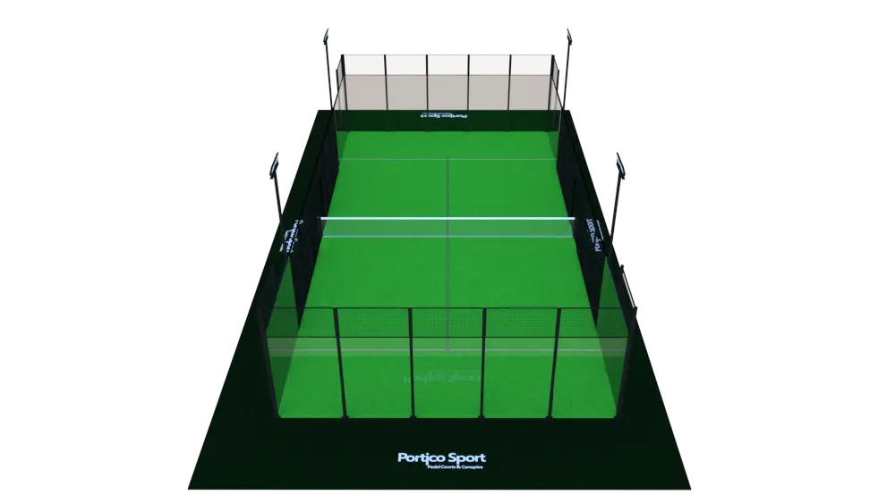 Vue aérienne du court ACE
