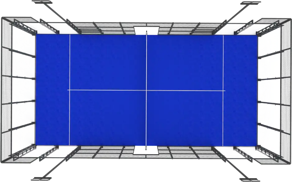 Vue de dessus du Terrain Force 80