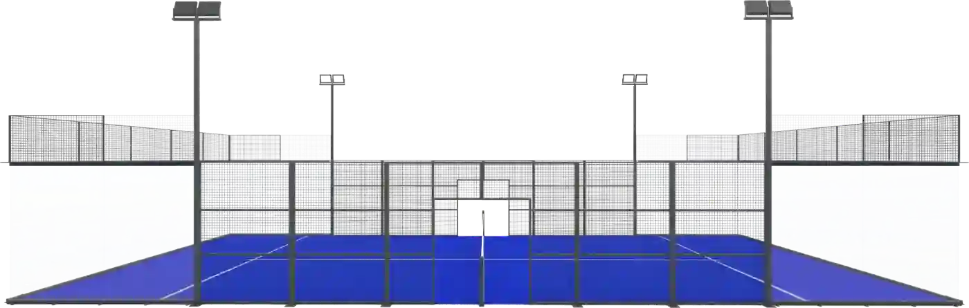 Vue de face du Terrain Tournament
