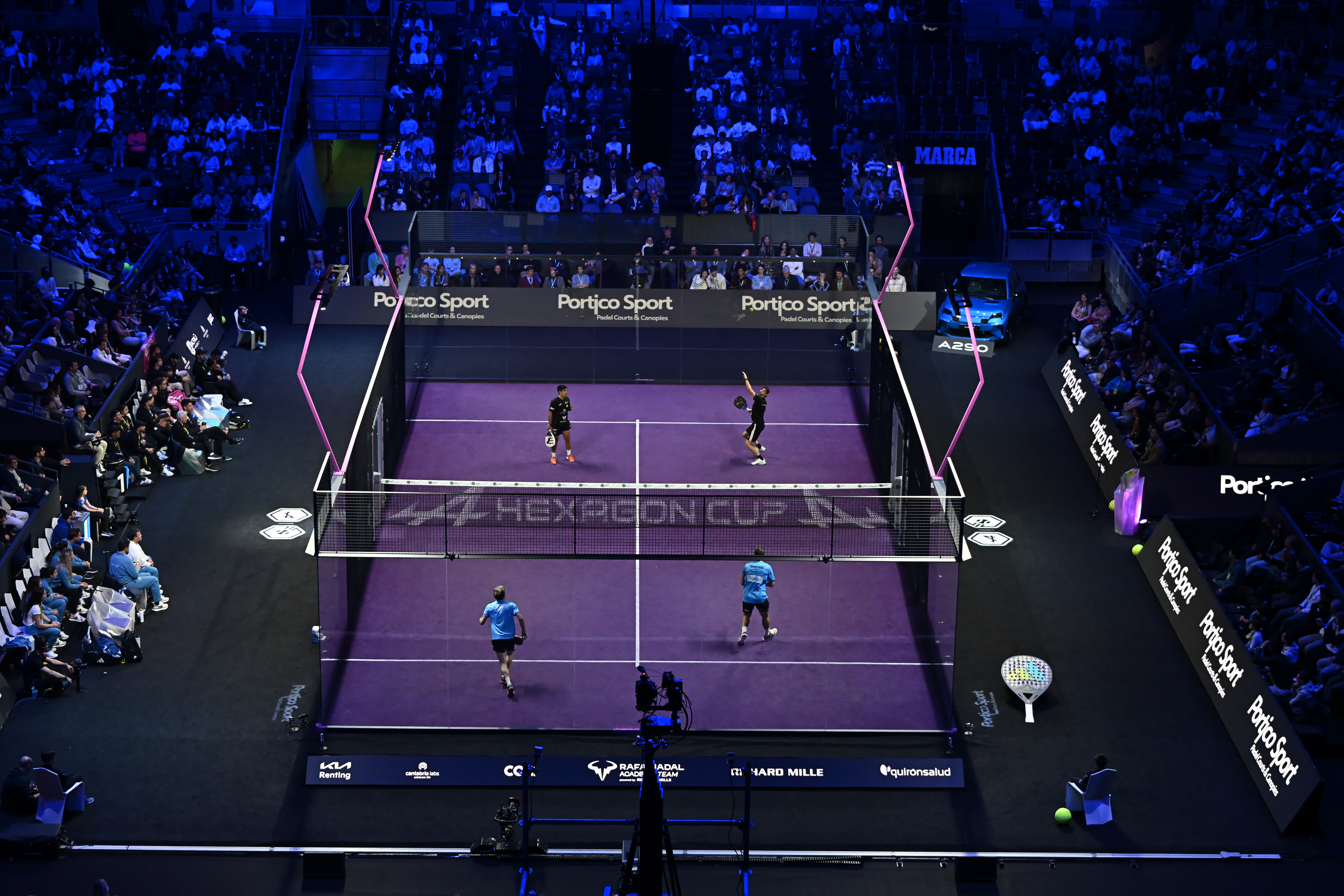 Terrain de padel officiel de la Hexagon Cup